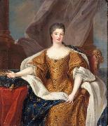 Circle of Pierre Gobert Portrait Marie Anne de Bourbon as Princess of Conti Sweden oil painting artist
